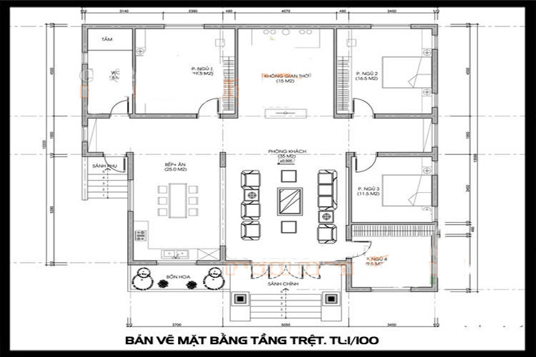 bản vẽ thiết kế nhà cấp 4 24