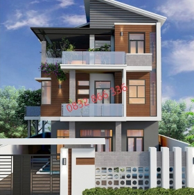 Mẫu nhà phố 3 tầng Hiện Đại M303