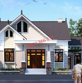 Mẫu Nhà Biệt Thự Cấp 4 Đẹp M102