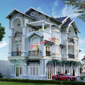 Thiết kế biệt thự 3 tầng hiện đại