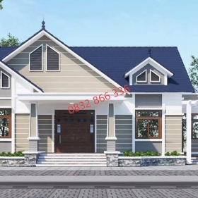 Mẫu Nhà Mái Thái 1 Tầng 4 Phòng Ngủ M103