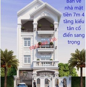 Mẫu nhà tân cổ điển 4 tầng M404