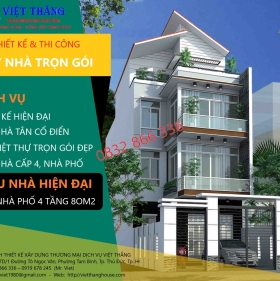 Chi Phí Xây Nhà 4 Tầng 80m2