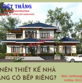 Có Nên Thiết Kế Nhà 2 Tầng Có Bếp Riêng ?